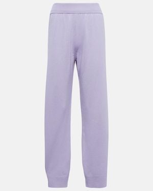 Barrie Pantalones tapered de cachemir - Morado