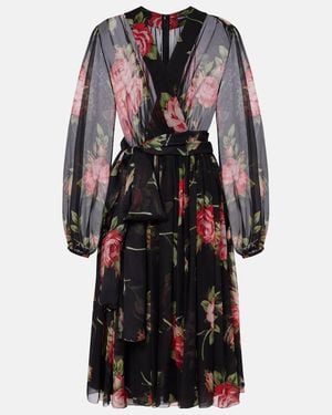 Dolce & Gabbana Silk Dress - Black