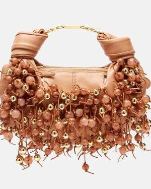 Zimmermann Foam Beaded Leather Shoulder Bag - Brown