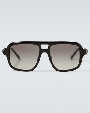 Gucci Horsebit Aviator Sunglasses - Brown