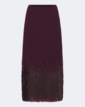 JOSEPH Jupe Midi Connie A Sequins - Violet