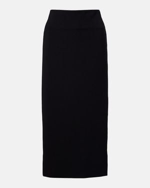 Jil Sander Mid-Rise Pencil Skirt - Black