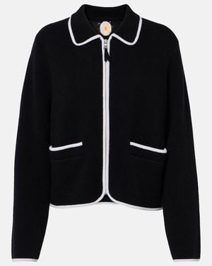 Jardin Des Orangers Wool And Cashmere Zip-Up Jumper - Black