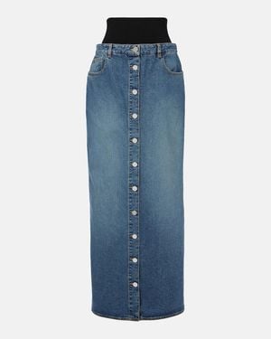 Alaïa Denim Skirt - Blue