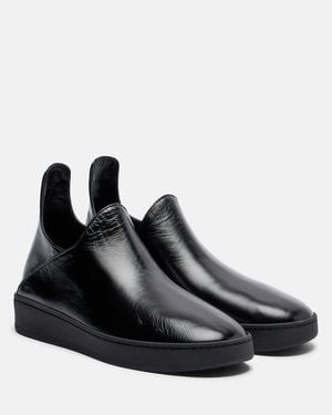 Phoebe Philo Leather High-Top Trainers - Black