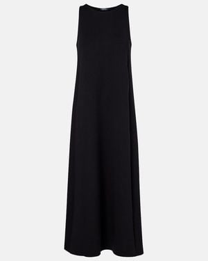 Max Mara Eremi Cotton-Blend Jersey Midi Dress - Black