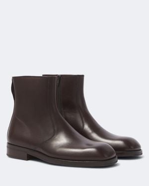Lemaire Ankle Boots Aus Leder - Braun