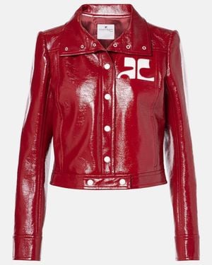 Courreges Reedition Vinyl Jacket - Red