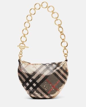Burberry Schultertasche Check Medium - Weiß