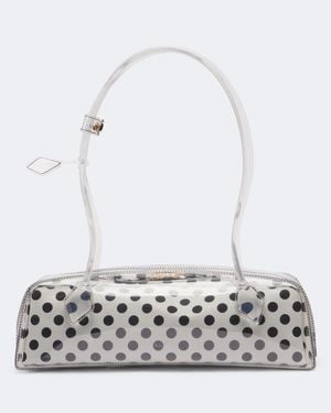 Alaïa Schultertasche Le Teckel Medium - Weiß