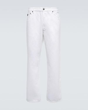 Prada Jeans Rectos De Tiro Medio - Blanco