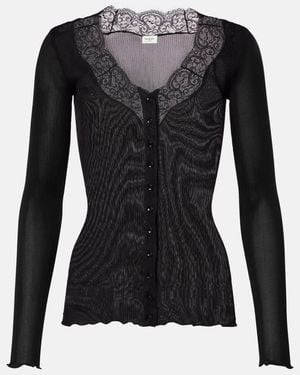 Saint Laurent Top - Nero