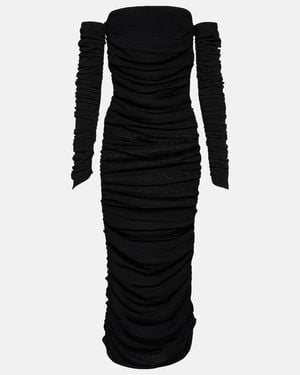 Altuzarra Trikera Off-Shoulder Jersey Maxi Dress - Black