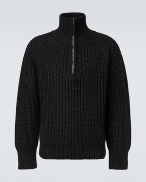 Studio Nicholson X Aaron Levine Bristol Virgin Wool Sweater - Black
