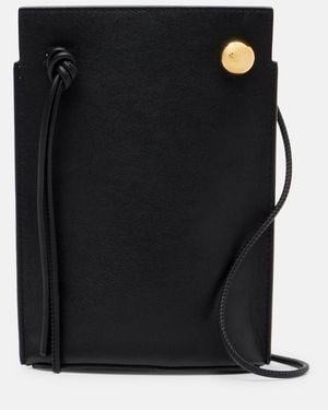 Loewe Pebble Dice Leather Pouch - Black