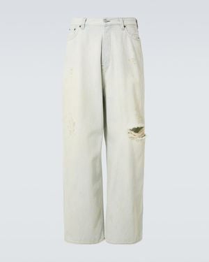 Acne Studios Jeans Anchos Super Baggy - Blanco