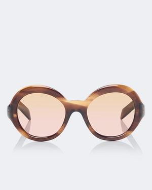 Prada Shadowplay Round Sunglasses - Brown