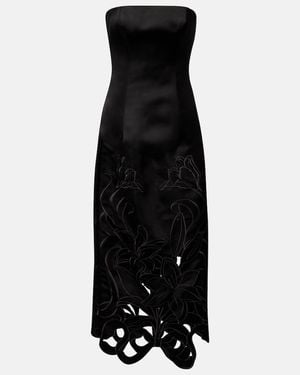 LEO LIN Robe Rayna Mit Blumenapplikation - Schwarz