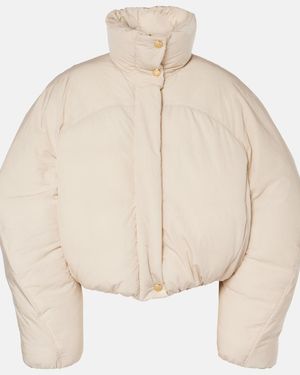 Jacquemus La Doudoune Courte Caraco Down Jacket - Natural