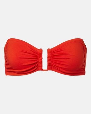 Eres Top De Bikini Bandeau Show - Rojo