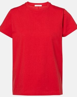The Row Florie Cotton Jersey T-Shirt - Red
