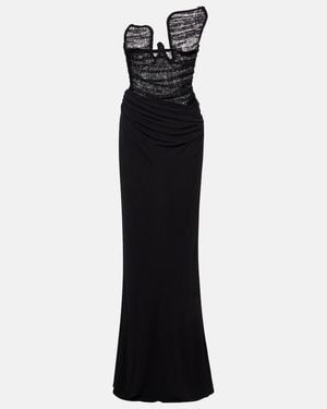 Christopher Esber Salacia Draped Gown - Black