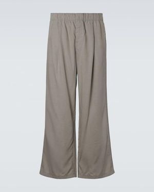 Our Legacy Leisure Wide-Leg Trousers - Grey