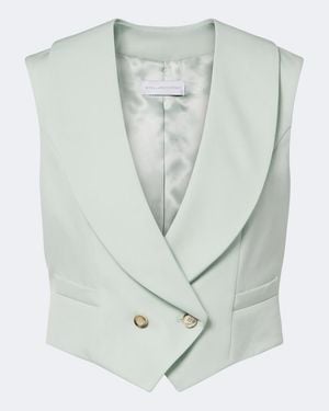 Stella McCartney Weste Aus Wolle - Grün