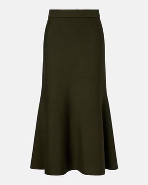 Jonathan Simkhai Layne Wool Midi Skirt - Green