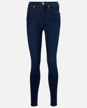 FRAME Le High-Rise Skinny Jeans - Blue