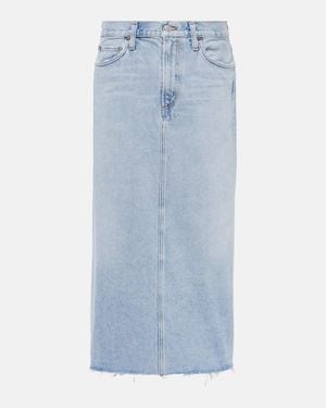 Agolde Midirock Della Aus Denim - Blau