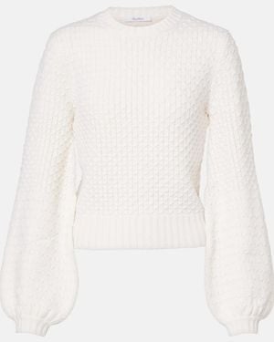 Max Mara Elvira Wool And Cashmere Jumper - White