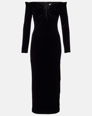 Roland Mouret Off-Shoulder Midi Dress - Black