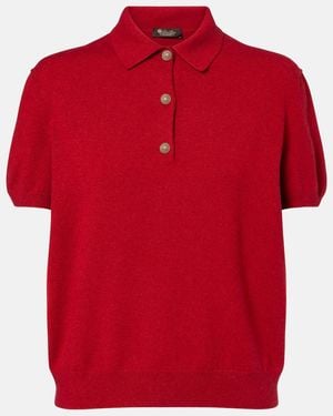 Loro Piana Polo Classic De Cachemir - Rojo