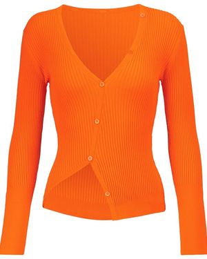 Jacquemus Cardigan Le Cardigan Tordu - Orange