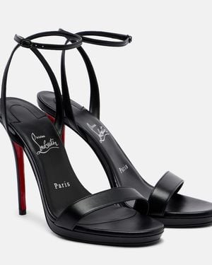 Christian Louboutin Miss Z 120 Leather Slingback Court Shoes - Black