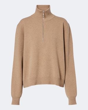 Rohe Pullover Aus Einem Wollgemisch - Natur