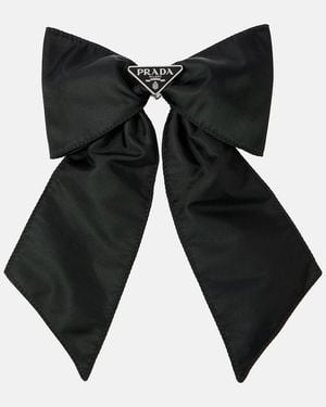 Prada Haarspange Aus Re-Nylon - Schwarz