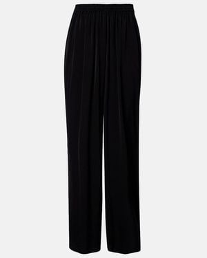 Alaïa Cady Straight Trousers - Black