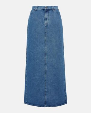 GIUSEPPE DI MORABITO Denim Maxi Skirt - Blue