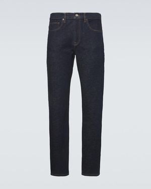 FRAME Mid-Rise Straight Jeans - Blue