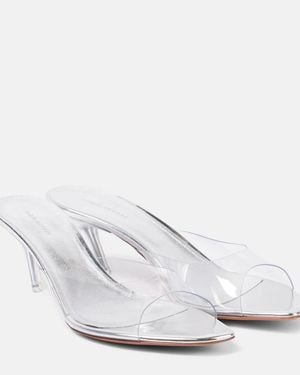 AMINA MUADDI Alexa Glass 60 Pvc Mules - White