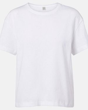 TOTEME Cotton Jersey T-Shirt - White