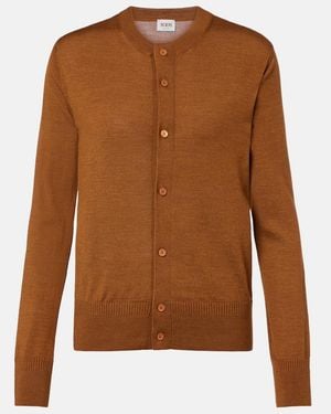 Tod's Wool And Silk-Blend Cardigan - Brown