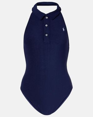 Polo Ralph Lauren Collar Halterneck Bodysuit - Blue