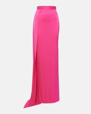 Alex Perry Maxirock Aus Satin - Pink