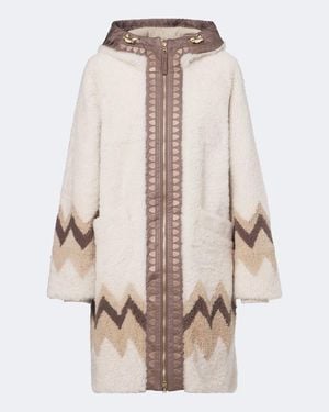 Bogner Cappotto Con Cappuccio Niva - Neutro