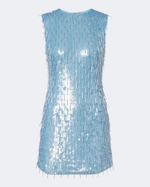 Rachel Gilbert Calypso Embellished Minidress - Blue