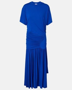 Ferragamo Dress With Draping - Blue