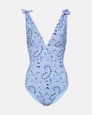 Etro Badeanzug Mit Paisleymuster - Blau
